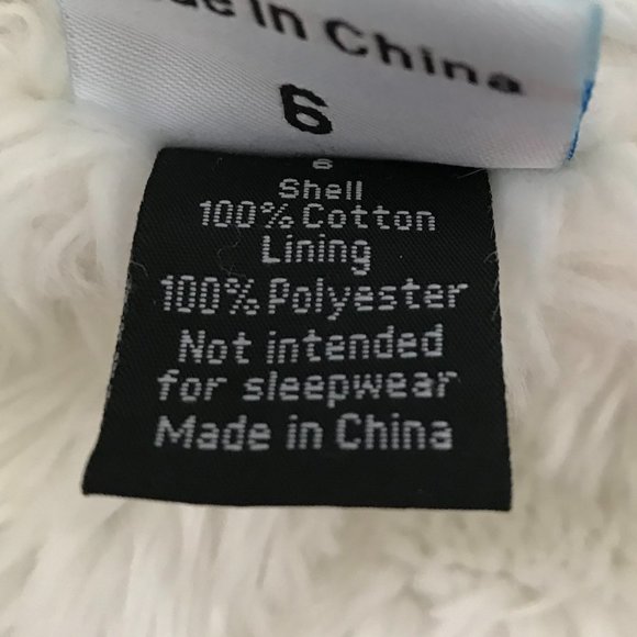 Hula Mula Girls Size 6, Faux Fur Lined Cotton Jersey Ultra Soft Hooded Coat - Picture 3 of 3